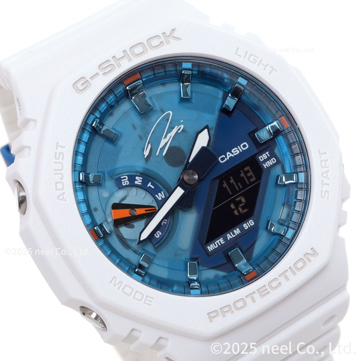 G-SHOCK アナデジ カシオ Gショック CASIO RYO ISHIKAWA 石川遼選手 シグネチャーモデル 限定 腕時計 メンズ GA-2100RI25-7AJR ブルー