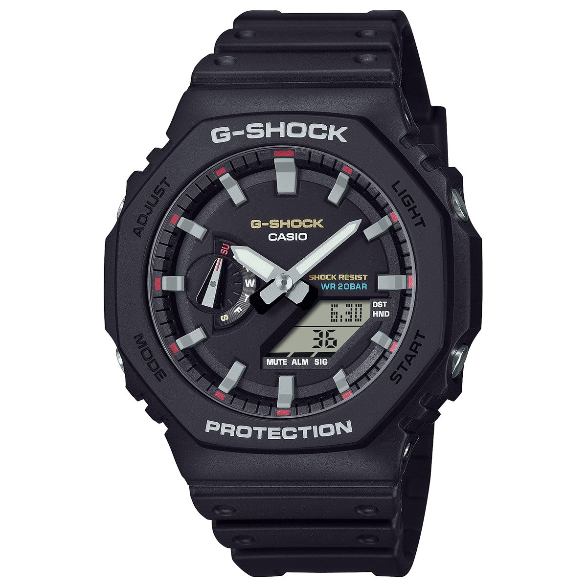 G-SHOCK カシオ Gショック CASIO アナデジ 腕時計 メンズ GA-2100RL-1AJF 初代G-SHOCK ブランドカラーモデル オールブラック【2024 新作】