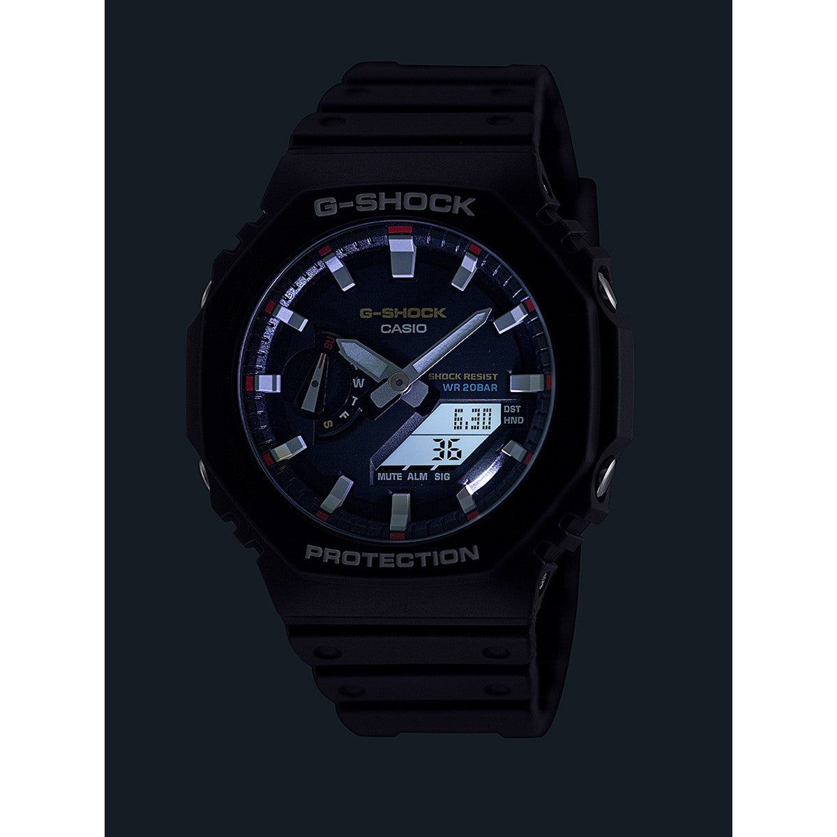 G-SHOCK カシオ Gショック CASIO アナデジ 腕時計 メンズ GA-2100RL-1AJF 初代G-SHOCK ブランドカラーモデル オールブラック【2024 新作】