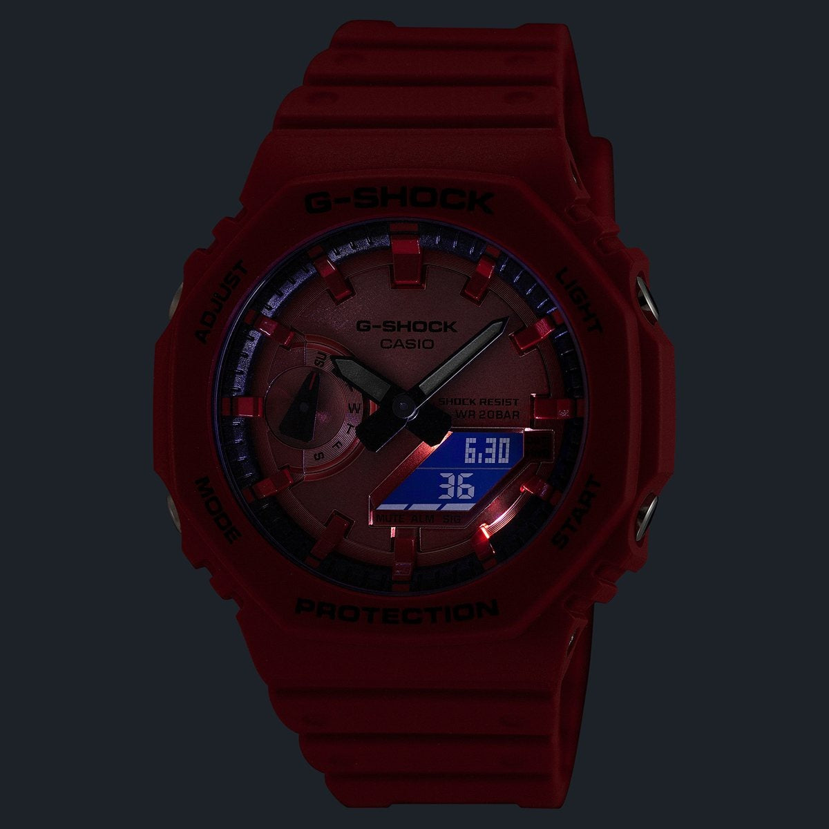 G-SHOCK カシオ Gショック CASIO アナデジ 腕時計 メンズ GA-2100RRB-4AJF Iconic Styles レッド