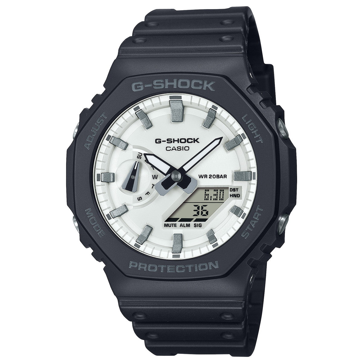 G-SHOCK アナデジ カシオ Gショック CASIO 腕時計 メンズ GA-2100WD-1AJF Black and brilliant whiteシリーズ【2024 新作】