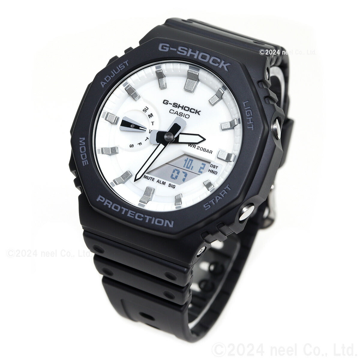 G-SHOCK アナデジ カシオ Gショック CASIO 腕時計 メンズ GA-2100WD-1AJF Black and brilliant whiteシリーズ【2024 新作】