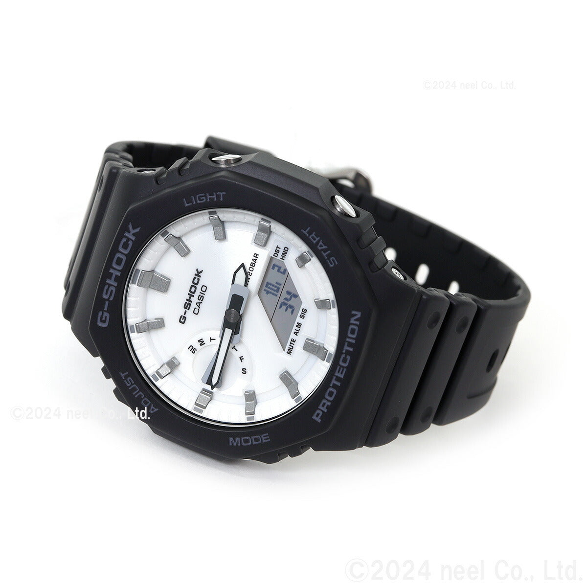 G-SHOCK アナデジ カシオ Gショック CASIO 腕時計 メンズ GA-2100WD-1AJF Black and brilliant whiteシリーズ【2024 新作】