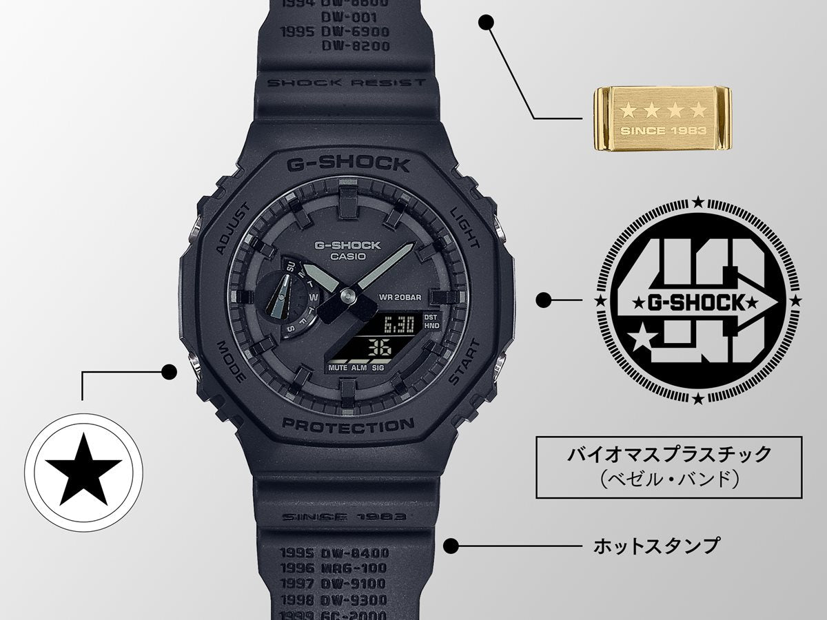 G-SHOCK カシオ Gショック CASIO 40th Anniversary REMASTER BLACK GA-2140RE-1AJR アナデジ 腕時計 メンズ リマスター ブラック