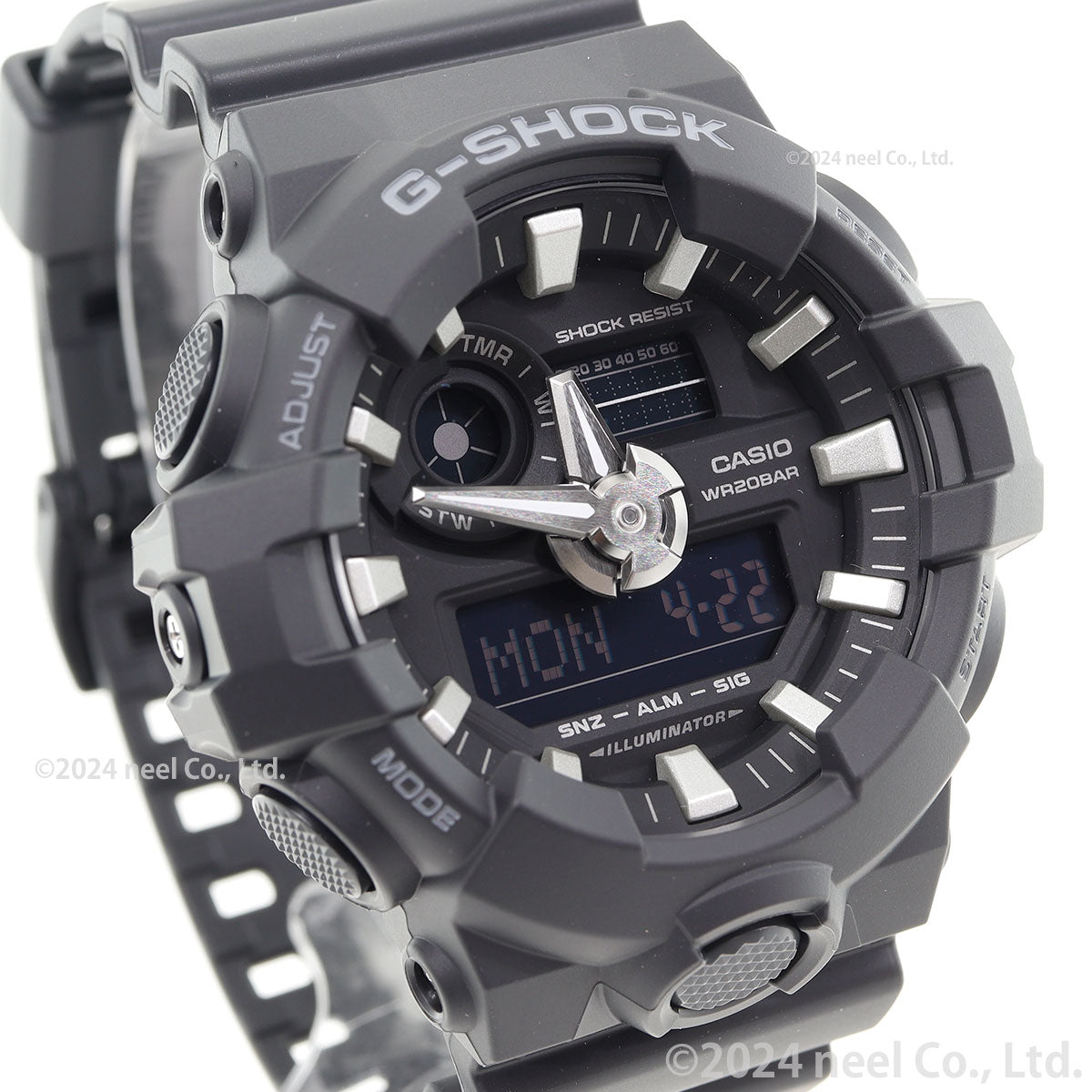 G-SHOCK ブラック 腕時計 メンズ アナデジ GA-700-1BJF【正規品】