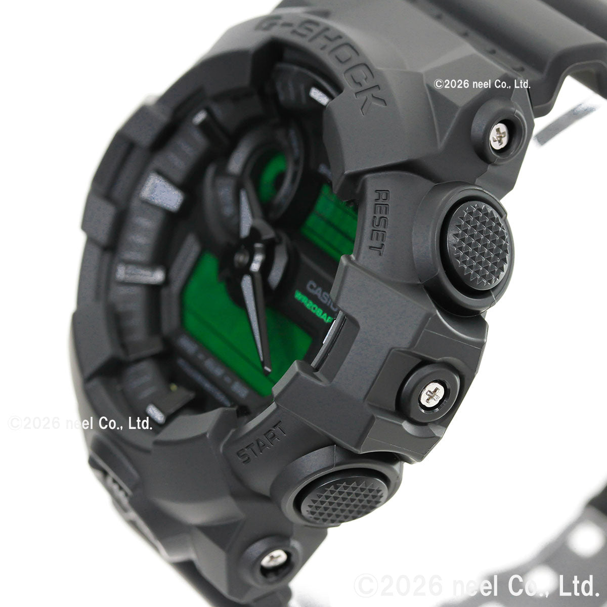 G-SHOCK アナデジ カシオ Gショック CASIO 腕時計 メンズ GA-700BEG-1AJF BLACK AND ELECTRO GREEN エレクトログリーン【2026 新作】