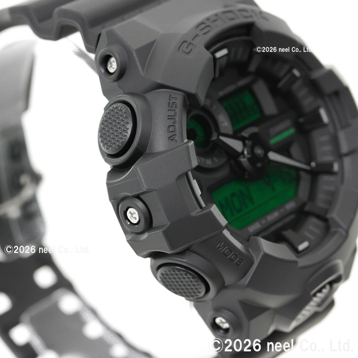 G-SHOCK アナデジ カシオ Gショック CASIO 腕時計 メンズ GA-700BEG-1AJF BLACK AND ELECTRO GREEN エレクトログリーン【2026 新作】