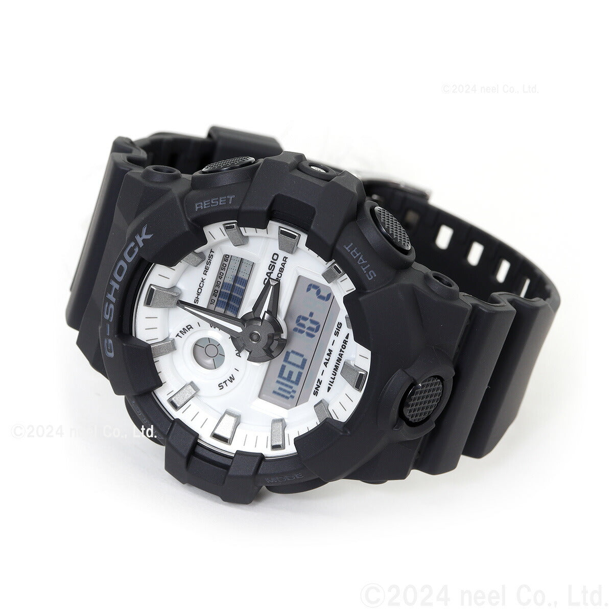 G-SHOCK アナデジ カシオ Gショック CASIO 腕時計 メンズ GA-700WD-1AJF Black and brilliant white シリーズ【2024 新作】