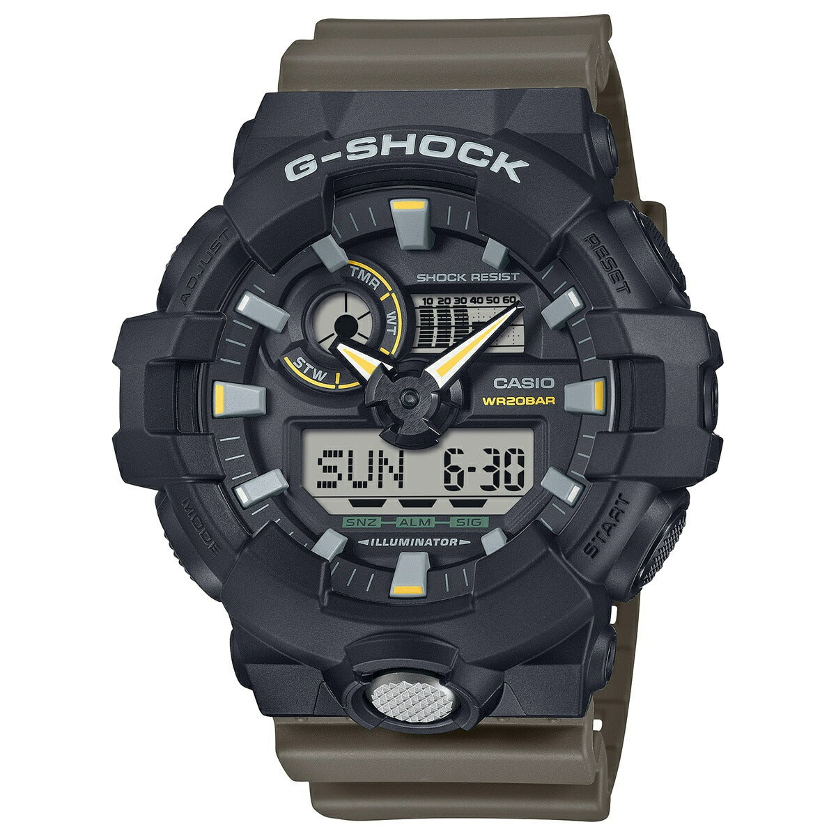 G-SHOCK カシオ Gショック CASIO アナデジ 腕時計 メンズ GA-710TU-1A3JF Two tone utility colors【2024 新作】