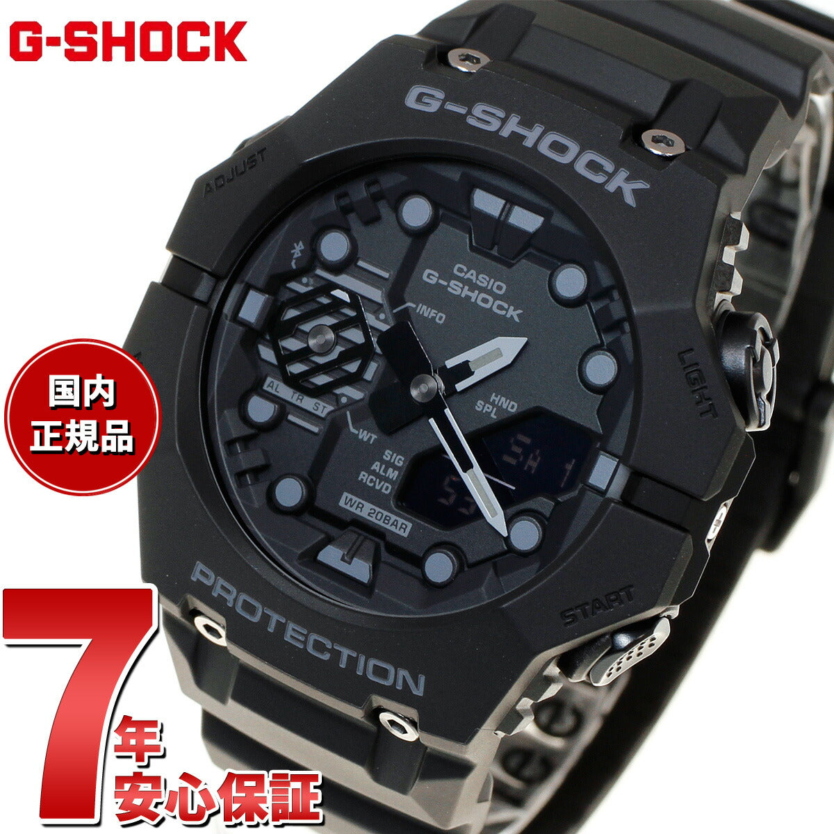 G-SHOCK Gショック GA-B001-1AJF メンズ アナデジ 腕時計 オールブラック Bluetooth搭載 スマートフォンリンク CASIO カシオ