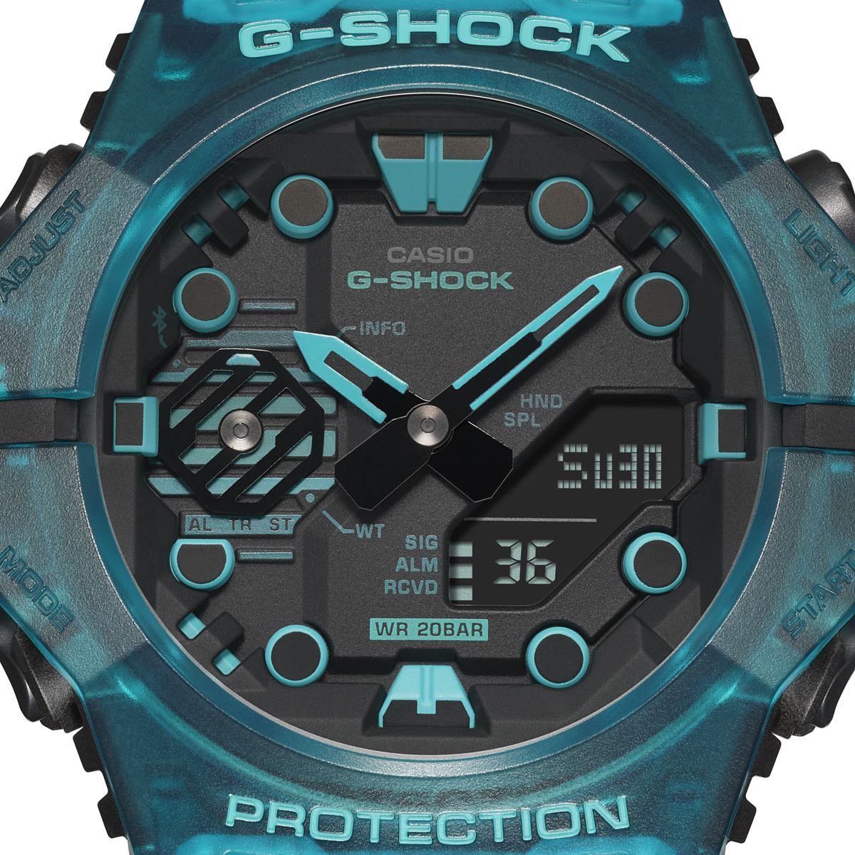 G-SHOCK Gショック GA-B001G-2AJF メンズ アナデジ 腕時計 ターコイズブルー Bluetooth搭載 スマートフォンリンク CASIO カシオ