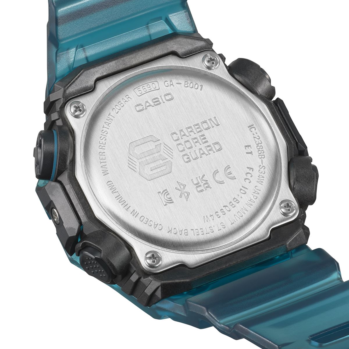 G-SHOCK Gショック GA-B001G-2AJF メンズ アナデジ 腕時計 ターコイズブルー Bluetooth搭載 スマートフォンリンク CASIO カシオ