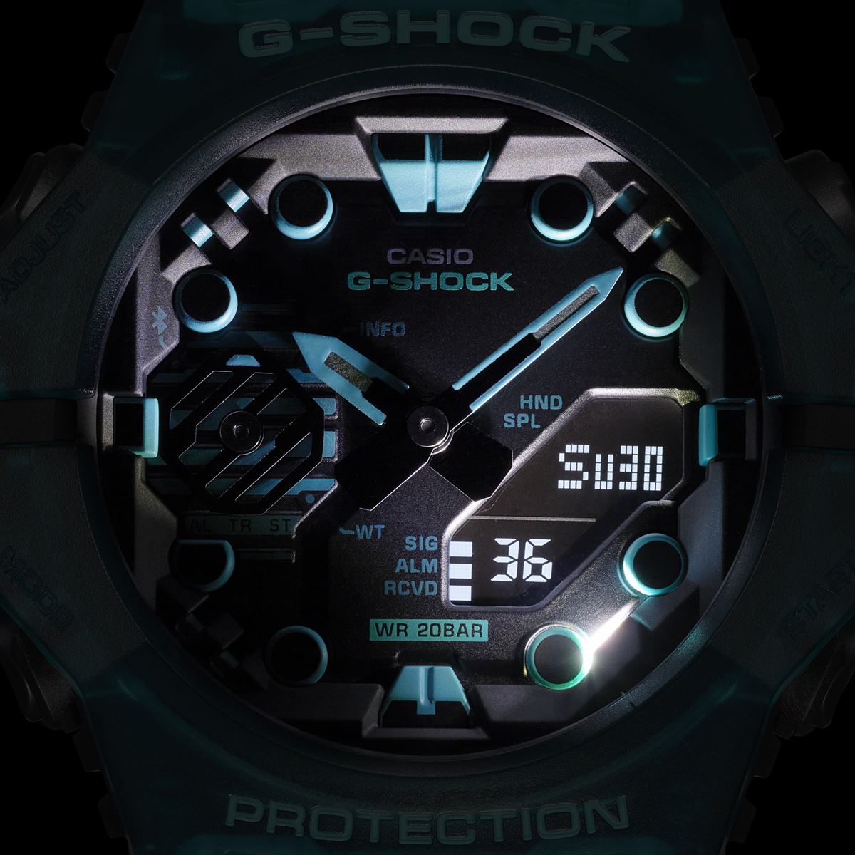 G-SHOCK Gショック GA-B001G-2AJF メンズ アナデジ 腕時計 ターコイズブルー Bluetooth搭載 スマートフォンリンク CASIO カシオ