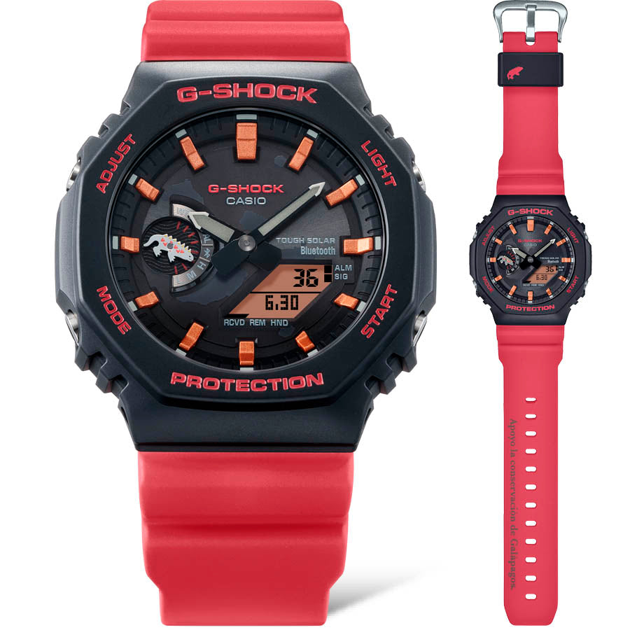 G-SHOCK カシオ Gショック CASIO チャールズ・ダーウィン財団 コラボ ソーラー 腕時計 メンズ GA-B2100CD-1A4JR タフソーラー スマートフォンリンク Love The Sea And The Earth【2024 新作】