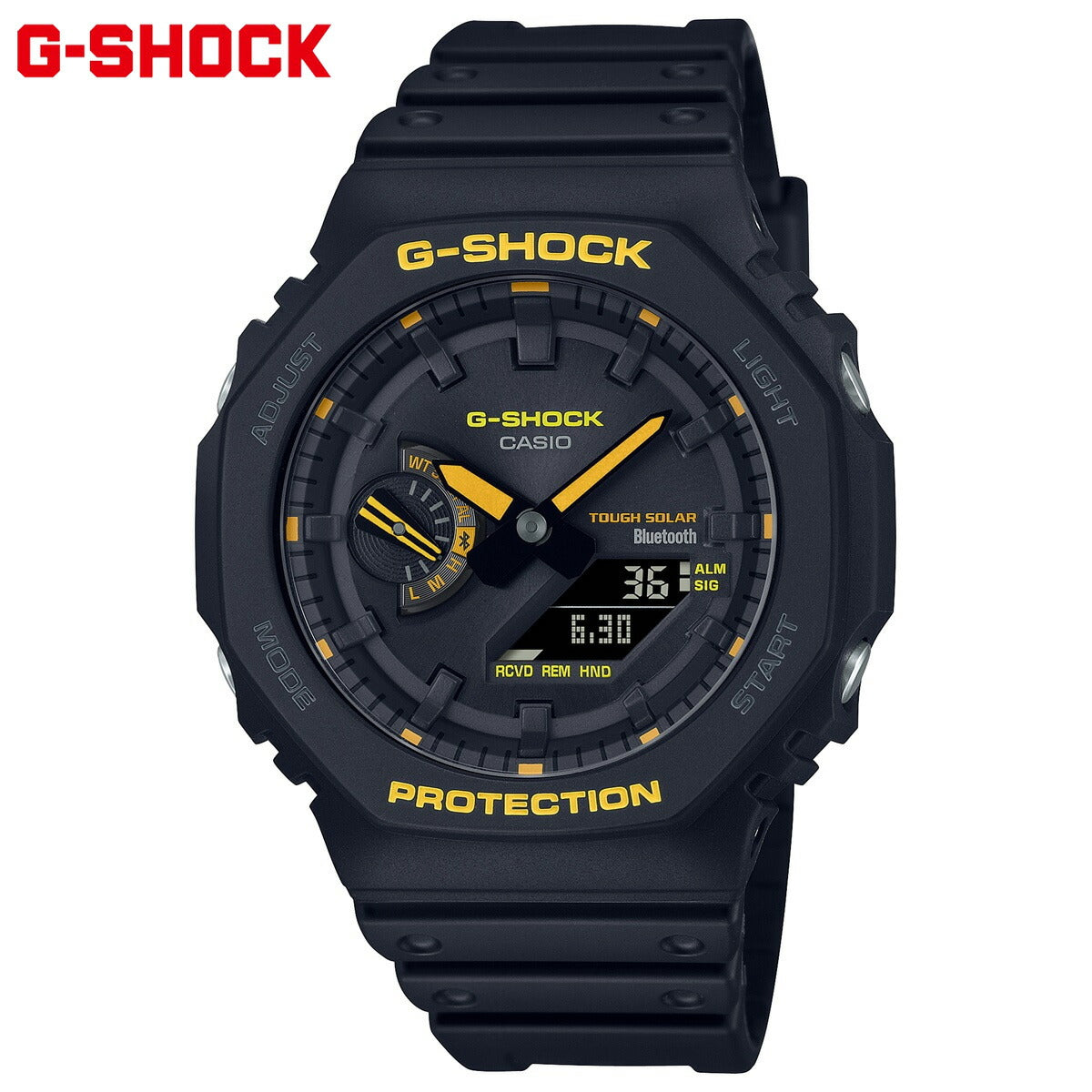 G-SHOCK カシオ Gショック CASIO ソーラー アナデジ 腕時計 メンズ GA-B2100CY-1AJF タフソーラー Caution Yellow シリーズ ブラック イエロー