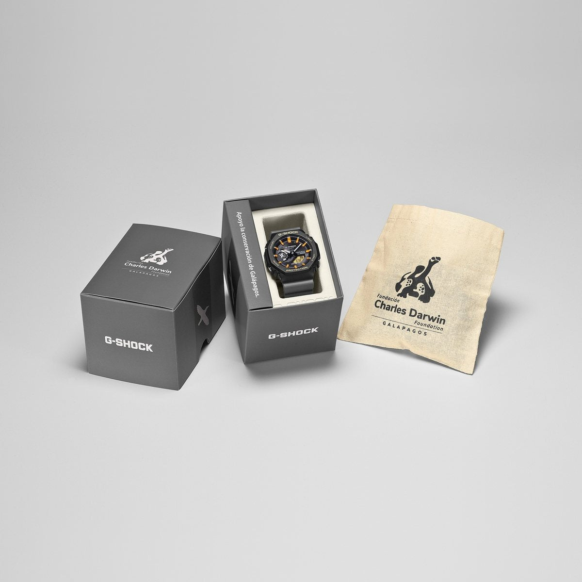 G-SHOCK カシオ Gショック CASIO ソーラー Charles Darwin Foundation コラボ 限定 アナデジ 腕時計 メンズ GA-B2100DF-1AJR ガラパゴスアホウドリ