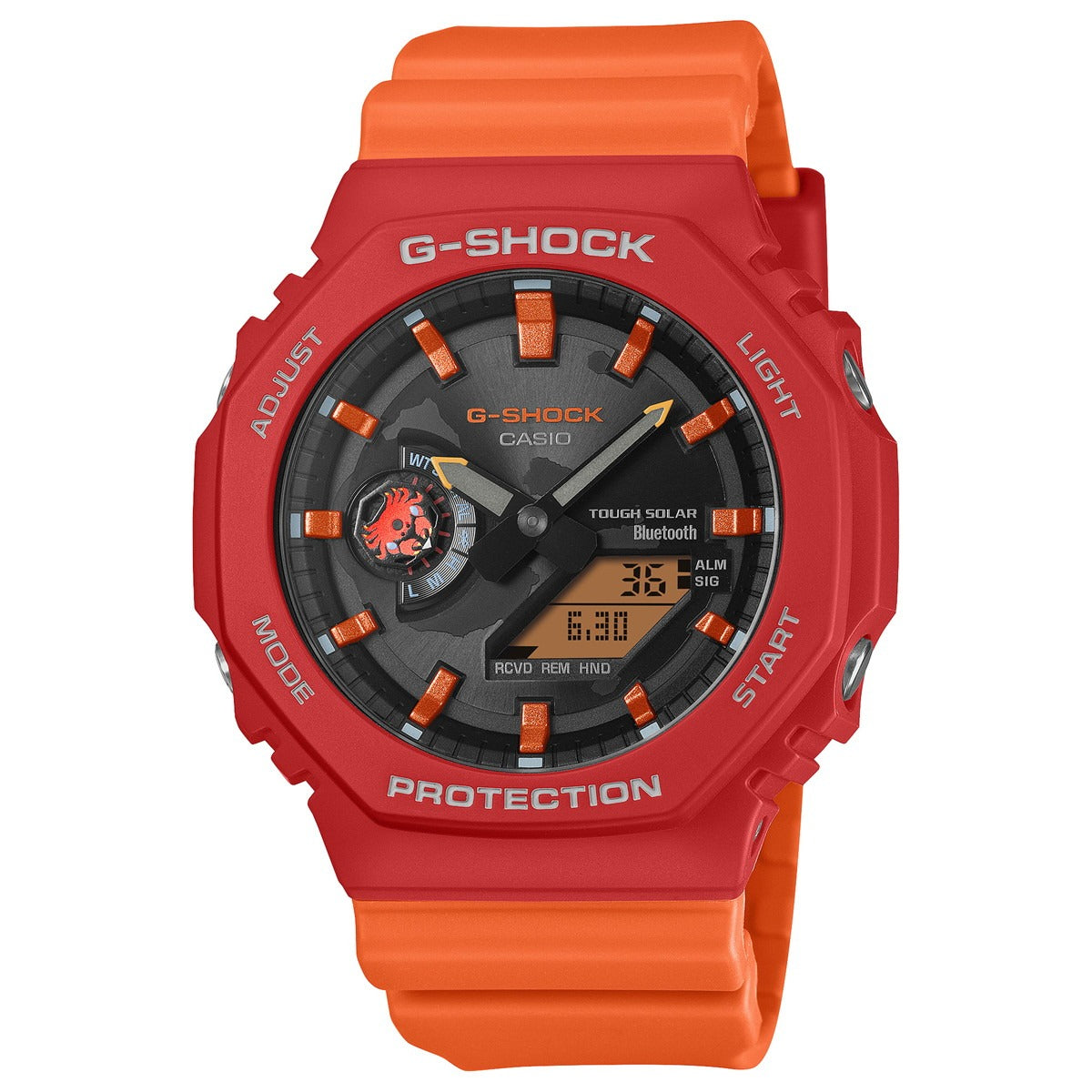 G-SHOCK カシオ Gショック CASIO ソーラー Charles Darwin Foundation コラボ 限定 アナデジ 腕時計 メンズ GA-B2100DF-4AJR ガラパゴスベニイワガニ