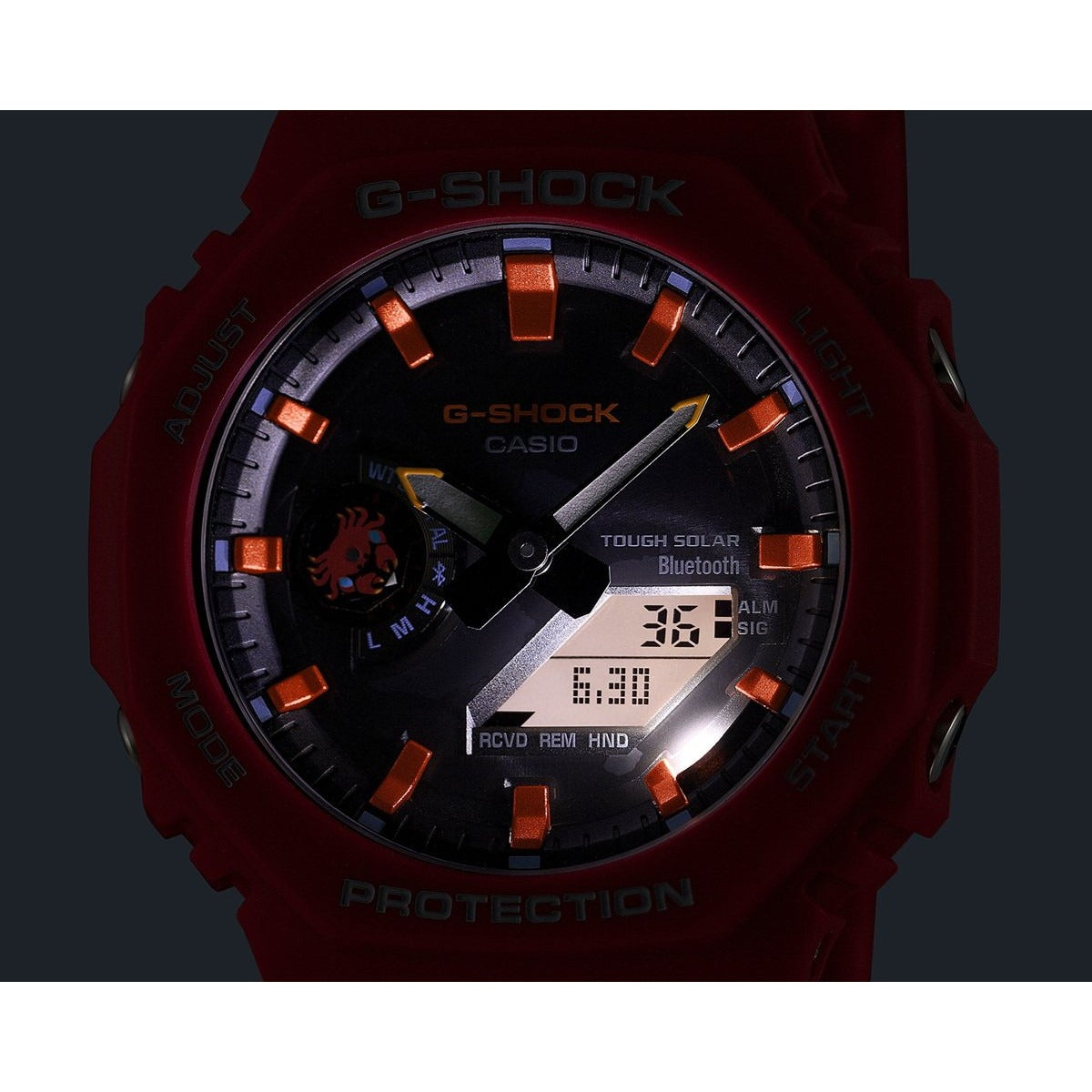 G-SHOCK カシオ Gショック CASIO ソーラー Charles Darwin Foundation コラボ 限定 アナデジ 腕時計 メンズ GA-B2100DF-4AJR ガラパゴスベニイワガニ