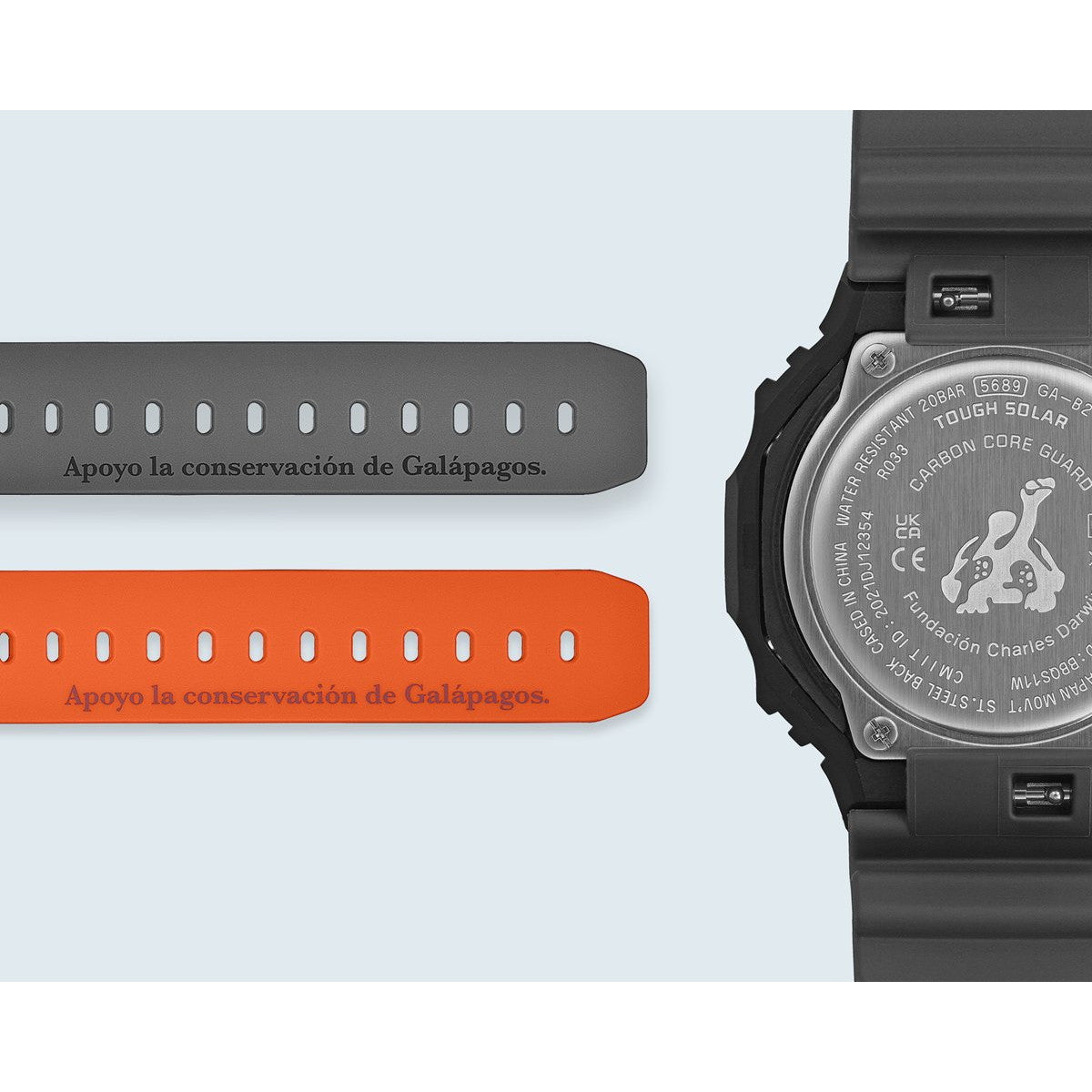 G-SHOCK カシオ Gショック CASIO ソーラー Charles Darwin Foundation コラボ 限定 アナデジ 腕時計 メンズ GA-B2100DF-4AJR ガラパゴスベニイワガニ【2025 新作】