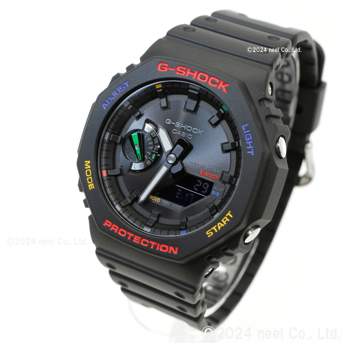 G-SHOCK カシオ Gショック CASIO ソーラー 限定モデル 腕時計 メンズ GA-B2100FC-1AJF タフソーラー スマートフォンリンク MULTICOLOR ACCENTS ブラック