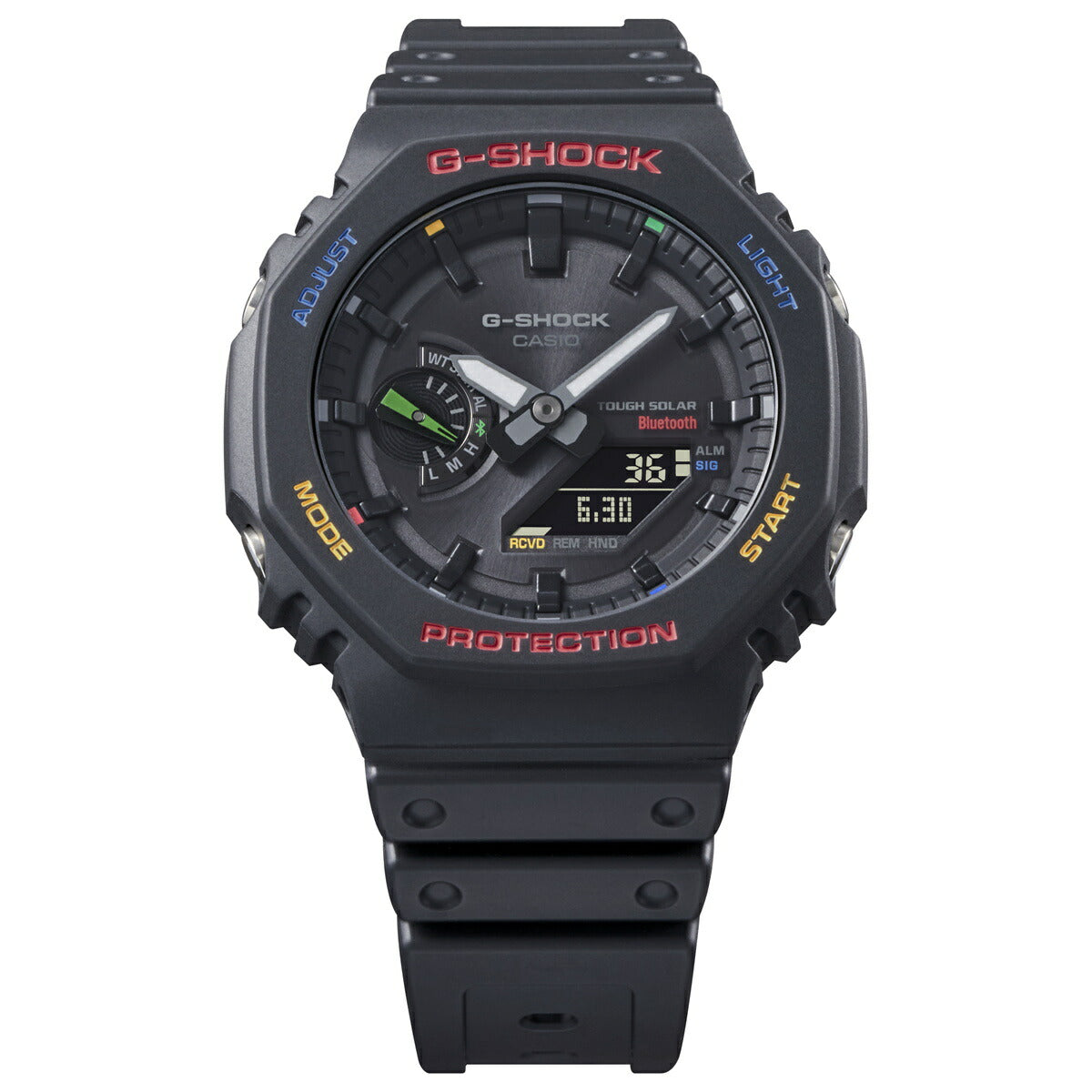 G-SHOCK カシオ Gショック CASIO ソーラー 限定モデル 腕時計 メンズ GA-B2100FC-1AJF タフソーラー スマートフォンリンク MULTICOLOR ACCENTS ブラック