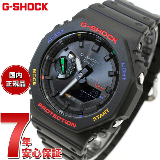 G-SHOCK カシオ Gショック CASIO ソーラー 限定モデル 腕時計 メンズ GA-B2100FC-1AJF タフソーラー スマートフォンリンク MULTICOLOR ACCENTS ブラック