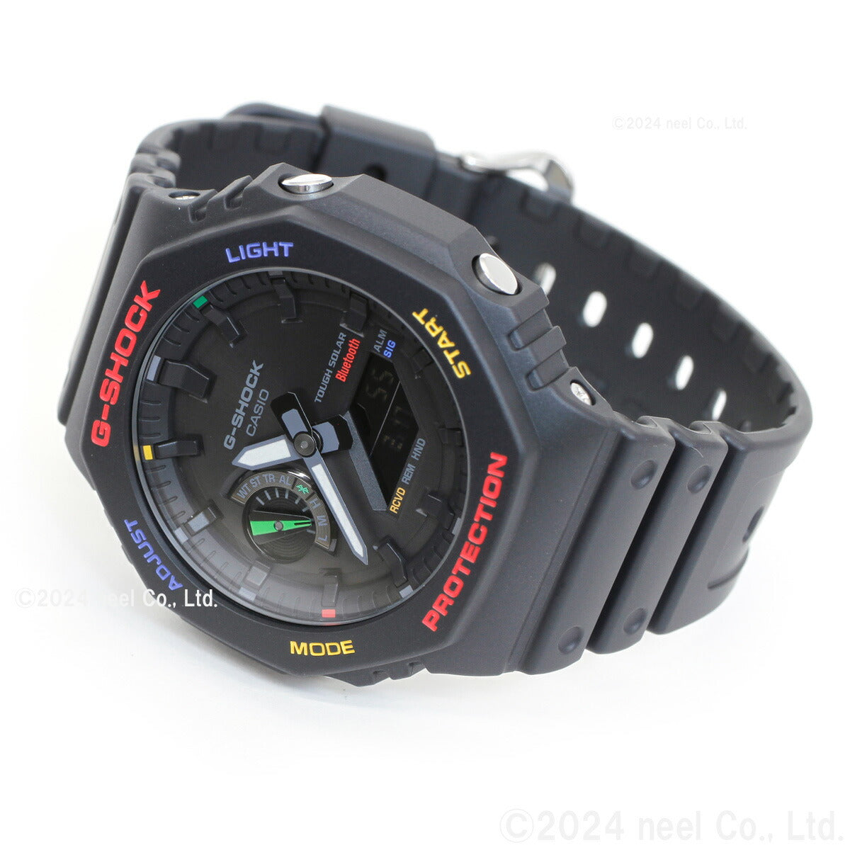 G-SHOCK カシオ Gショック CASIO ソーラー 限定モデル 腕時計 メンズ GA-B2100FC-1AJF タフソーラー スマートフォンリンク MULTICOLOR ACCENTS ブラック