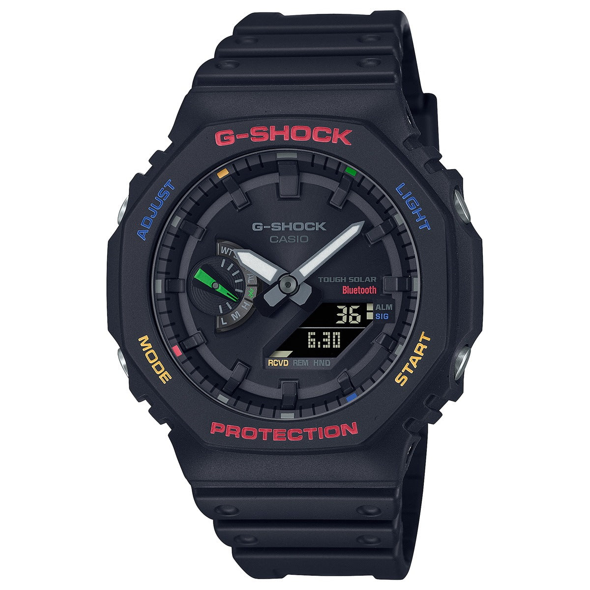 G-SHOCK カシオ Gショック CASIO ソーラー 限定モデル 腕時計 メンズ GA-B2100FC-1AJF タフソーラー スマートフォンリンク MULTICOLOR ACCENTS ブラック