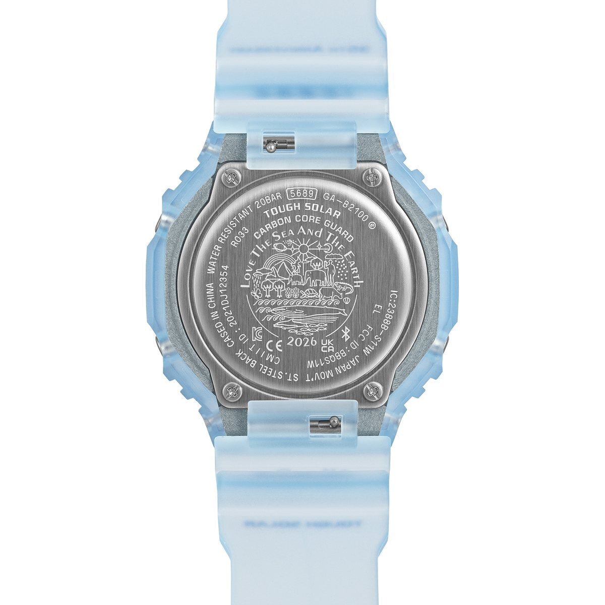 G-SHOCK カシオ Gショック CASIO アナデジ 腕時計 メンズ GA-B2100KB-2AJR タフソーラー スマートフォンリンク Love The Sea And The Earth クジラ【2026 新作】