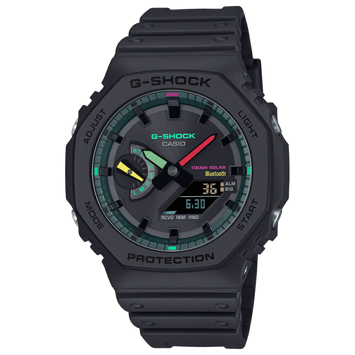 G-SHOCK カシオ Gショック CASIO ソーラー 限定モデル 腕時計 メンズ GA-B2100MF-1AJF タフソーラー スマートフォンリンク Multi Fluorescent color シリーズ【2024 新作】