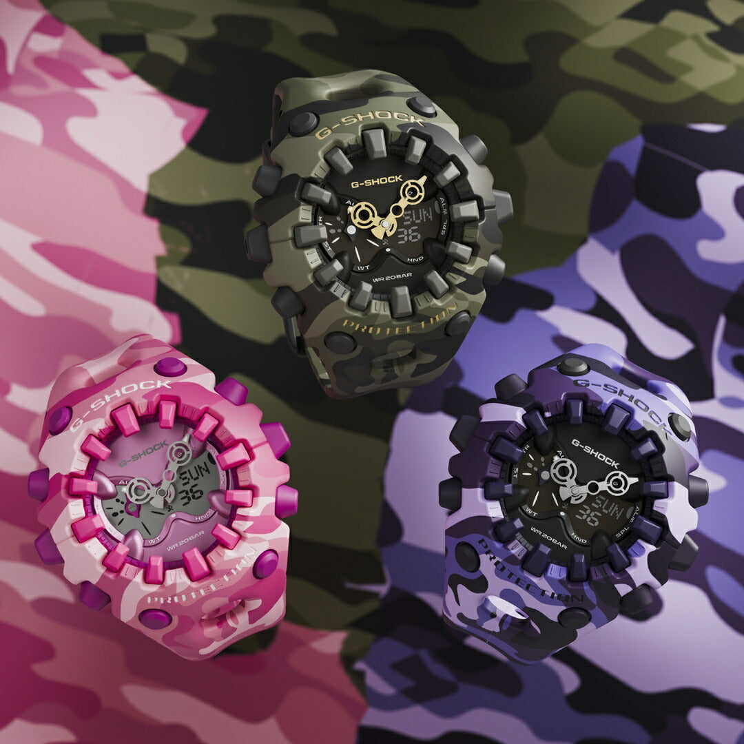G-SHOCK カシオ Gショック CASIO アナデジ 限定モデル 腕時計 メンズ GA-V01CMG-6AJF BOLD CAMO Series COLOR CAMO パープル【2026 新作】