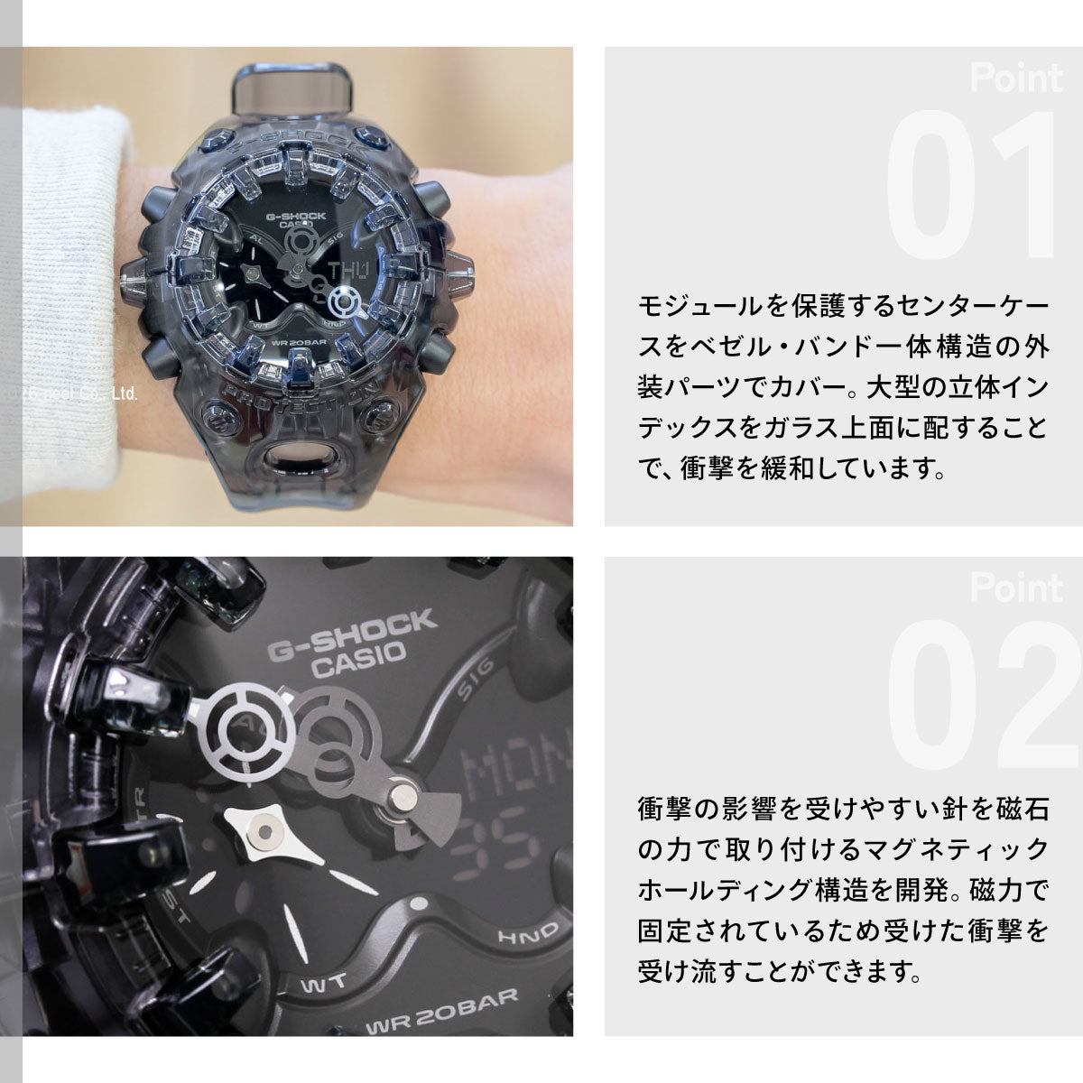 G-SHOCK カシオ Gショック CASIO アナデジ 限定モデル 腕時計 メンズ GA-V01SKE-8AJF TRANSPARENT PACK【2026 新作】