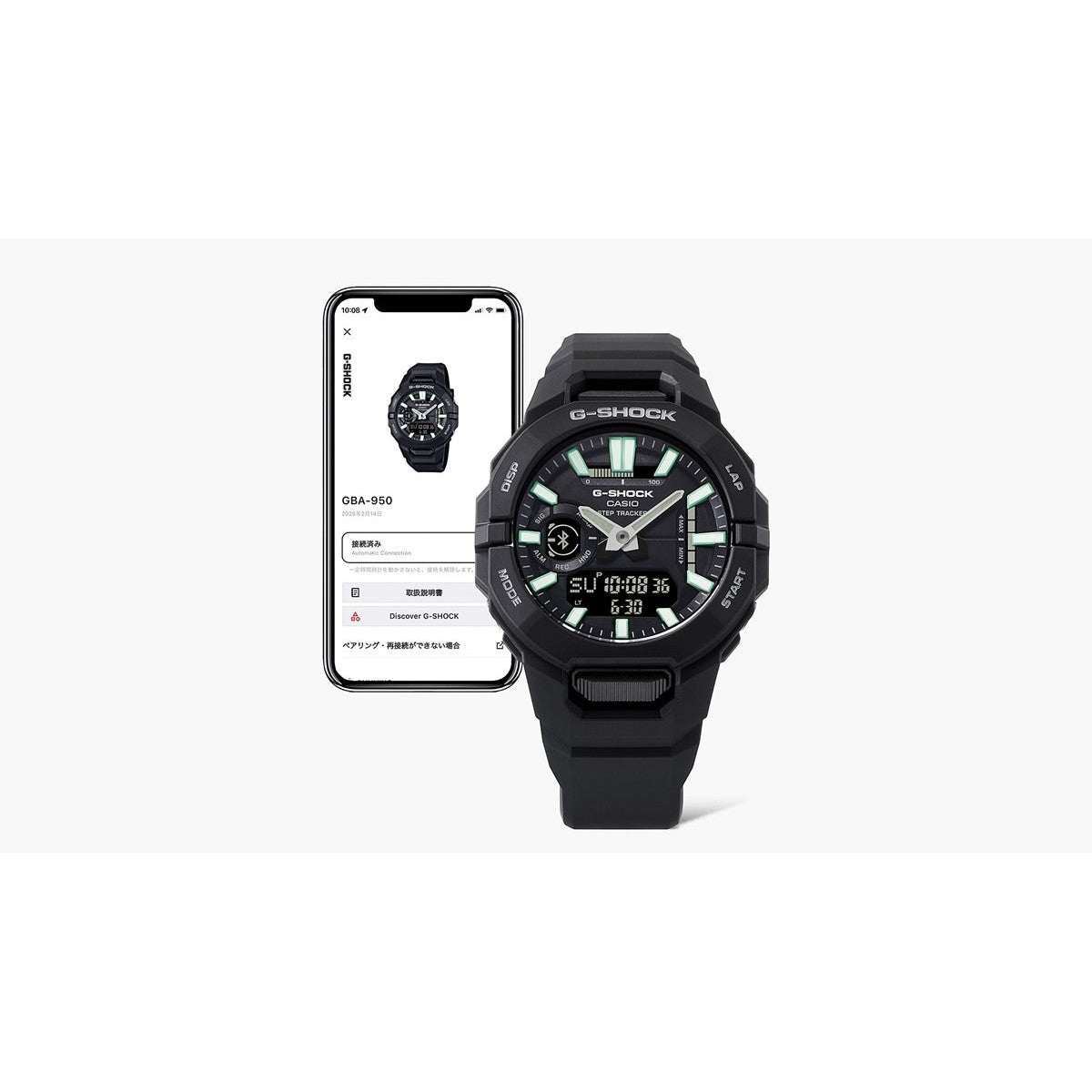 G-SHOCK カシオ Gショック CASIO アナデジ 腕時計 メンズ GBA-950-1AJF【2025 新作】