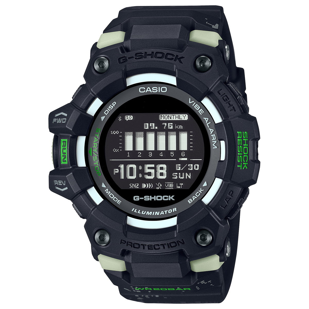 G-SHOCK Gショック G-SQUAD ジースクワッド GBD-200シリーズ GBD-100LM-1JF メンズ 腕時計 Bluetooth デジタル ブラック CASIO カシオ