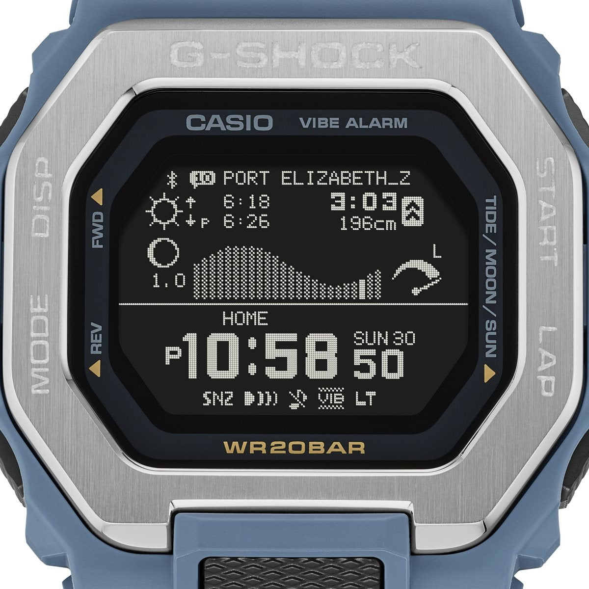 G-SHOCK カシオ G-LIDE Gショック Gライド デジタル 腕時計 メンズ CASIO GBX-100-2AJF ブルー 海 イメージ【2024 新作】