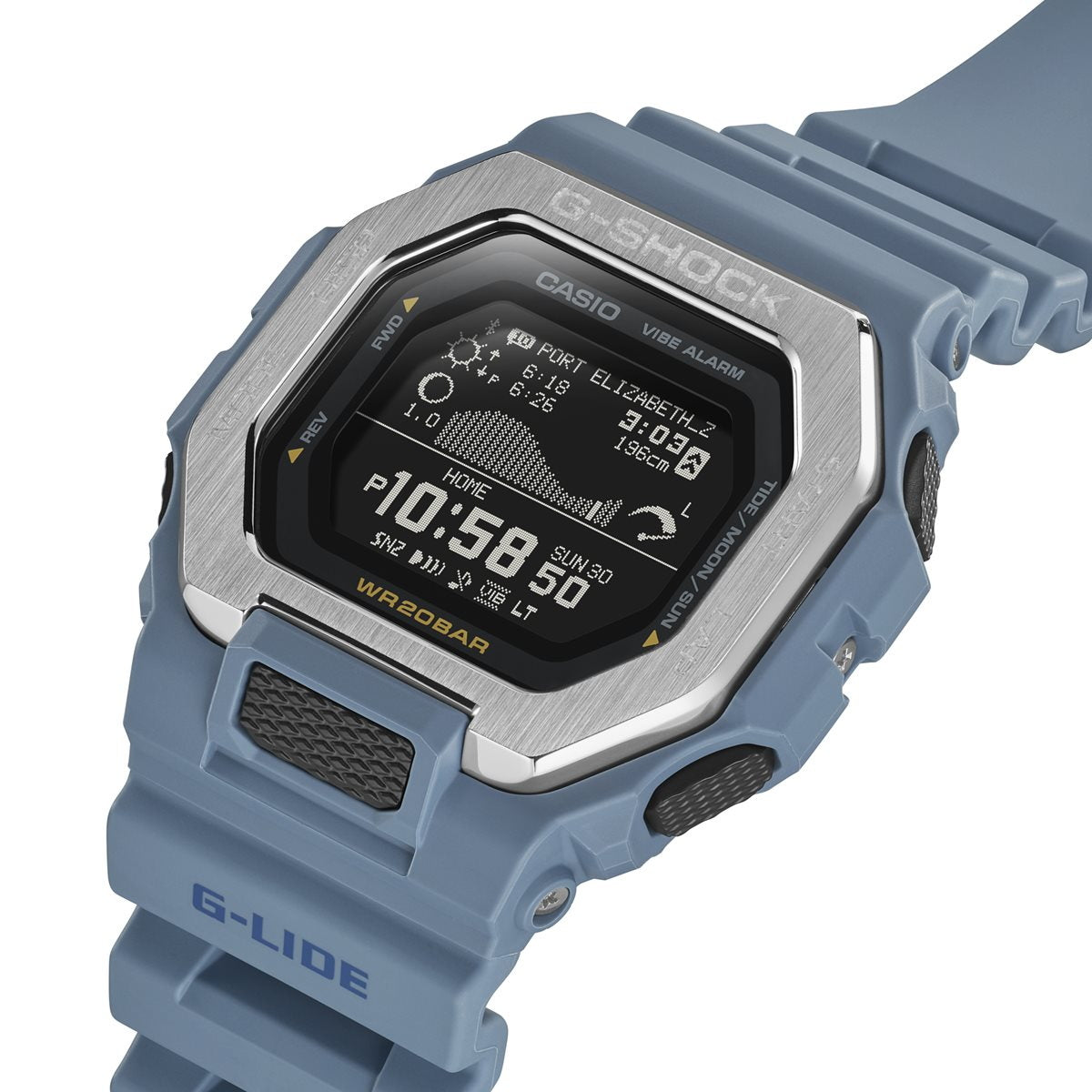 G-SHOCK カシオ G-LIDE Gショック Gライド デジタル 腕時計 メンズ CASIO GBX-100-2AJF ブルー 海 イメージ【2024 新作】