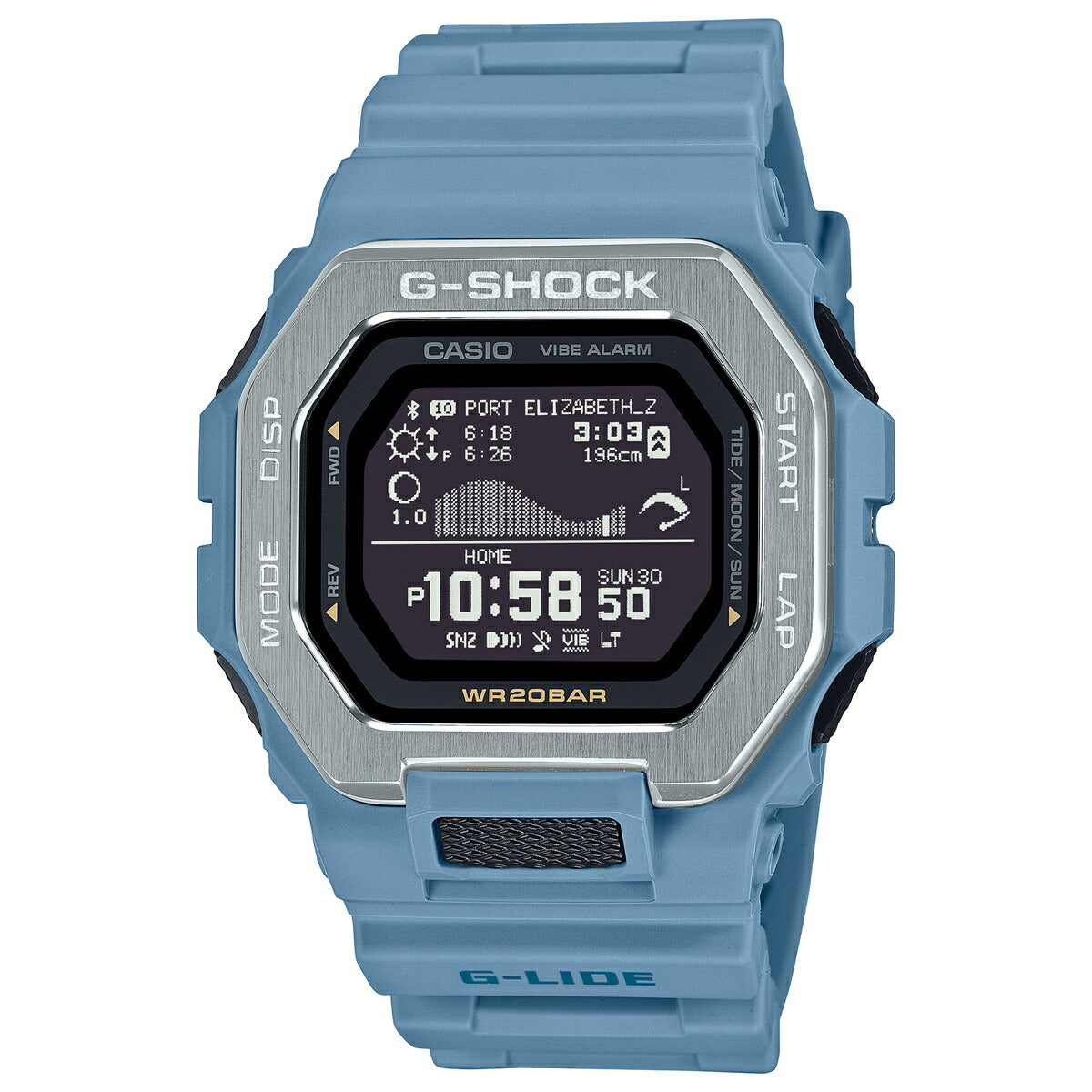 G-SHOCK カシオ G-LIDE Gショック Gライド デジタル 腕時計 メンズ CASIO GBX-100-2AJF ブルー 海 イメージ【2024 新作】