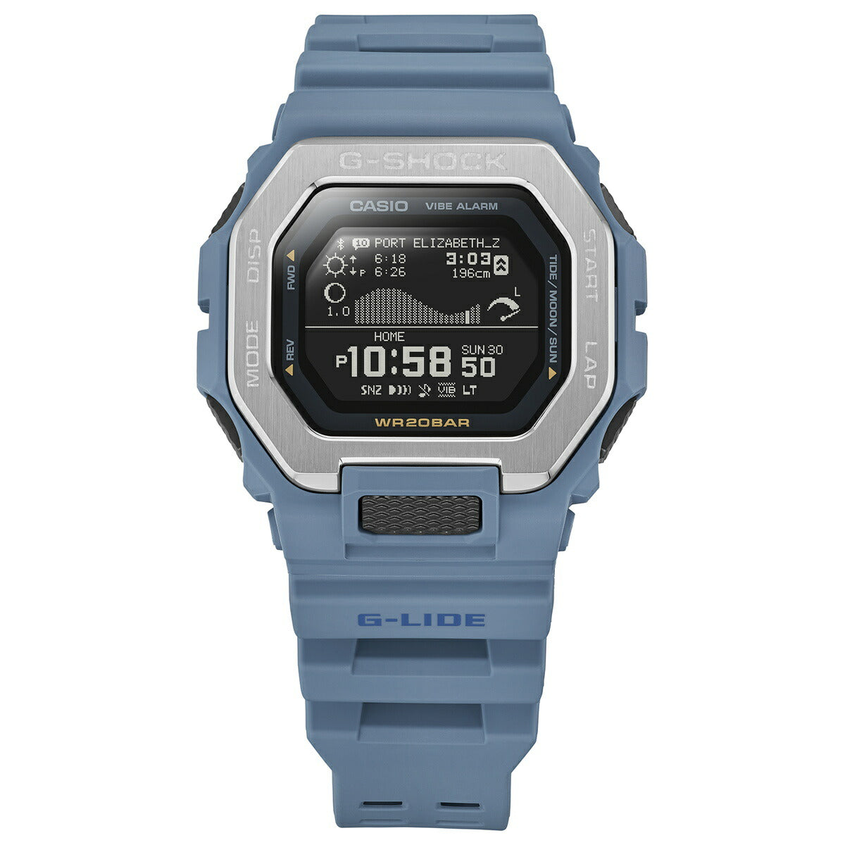 G-SHOCK カシオ G-LIDE Gショック Gライド デジタル 腕時計 メンズ CASIO GBX-100-2AJF ブルー 海 イメージ【2024 新作】