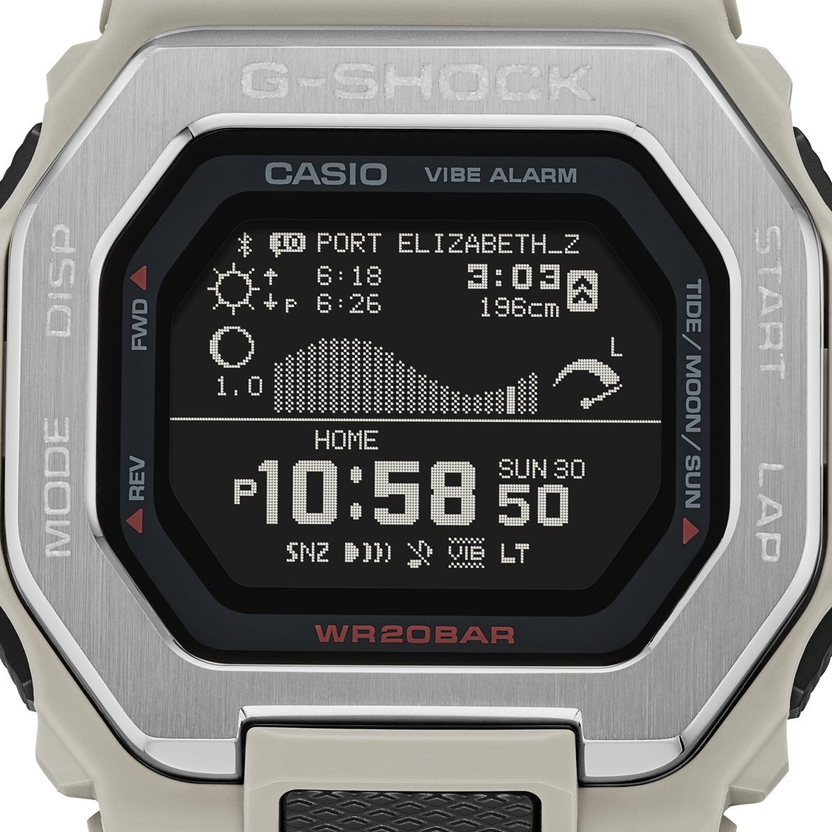 G-SHOCK カシオ G-LIDE Gショック Gライド デジタル 腕時計 メンズ CASIO GBX-100-8JF ベージュ 砂浜 イメージ【2024 新作】