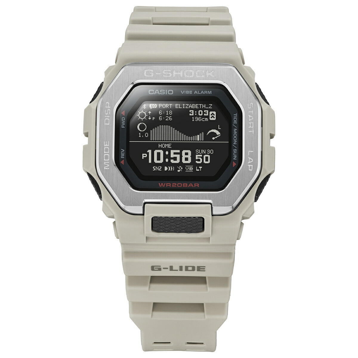 G-SHOCK カシオ G-LIDE Gショック Gライド デジタル 腕時計 メンズ CASIO GBX-100-8JF ベージュ 砂浜 イメージ【2024 新作】