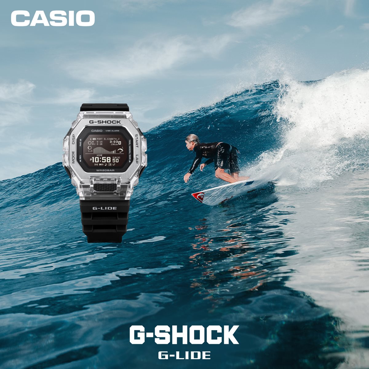 G-SHOCK カシオ G-LIDE Gショック Gライド デジタル 腕時計 メンズ CASIO GBX-100S-1JF【2025 新作】