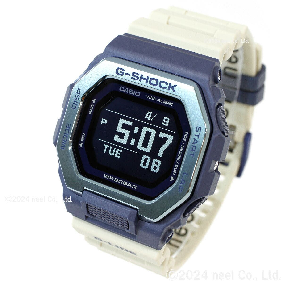 G-SHOCK カシオ G-LIDE Gショック Gライド デジタル 腕時計 メンズ CASIO GBX-100TT-2JF タイムトラベル サーフィン イメージ