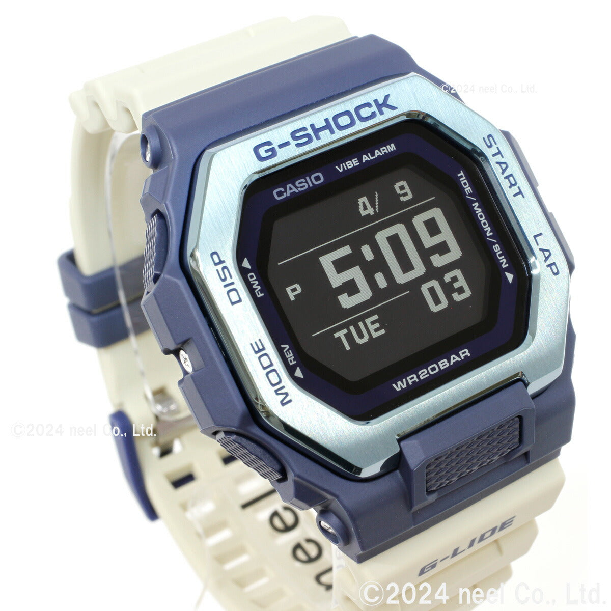 G-SHOCK カシオ G-LIDE Gショック Gライド デジタル 腕時計 メンズ CASIO GBX-100TT-2JF タイムトラベル サーフィン イメージ