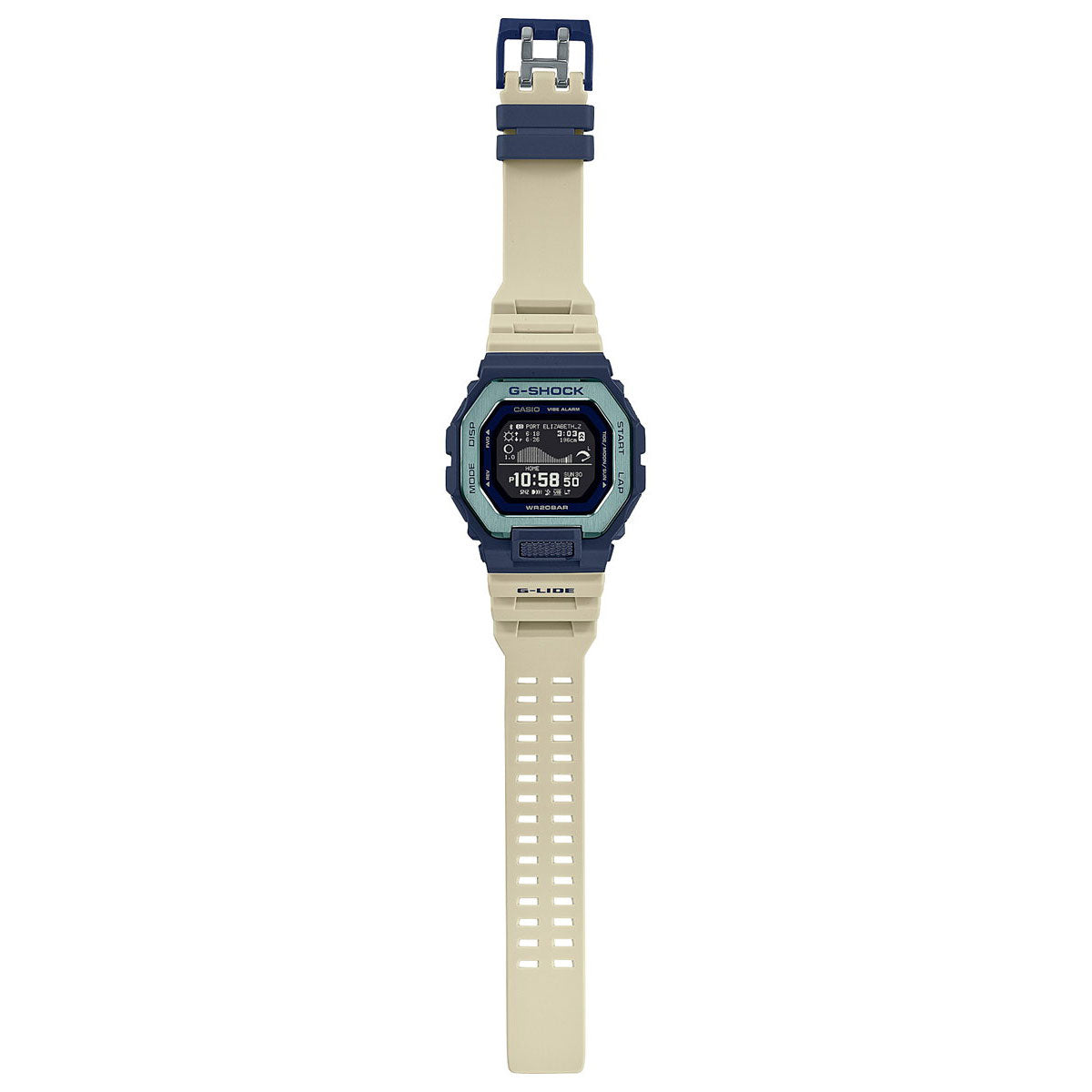 G-SHOCK カシオ G-LIDE Gショック Gライド デジタル 腕時計 メンズ CASIO GBX-100TT-2JF タイムトラベル サーフィン イメージ