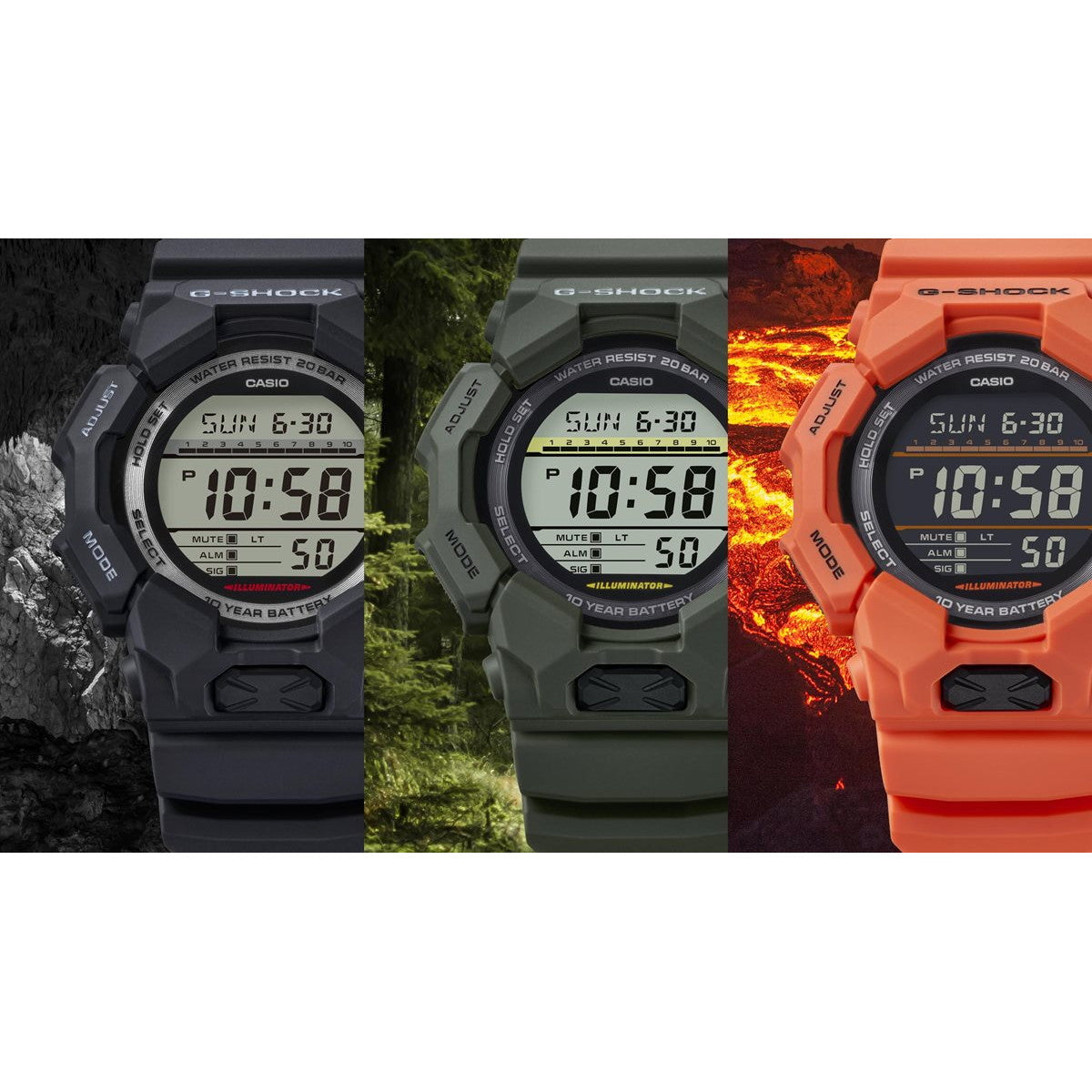 G-SHOCK デジタル カシオ Gショック CASIO 腕時計 メンズ GD-010-1JF ブラック【2024 新作】