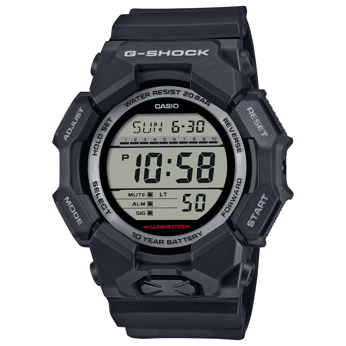 G-SHOCK デジタル カシオ Gショック CASIO 腕時計 メンズ GD-010-1JF ブラック【2024 新作】