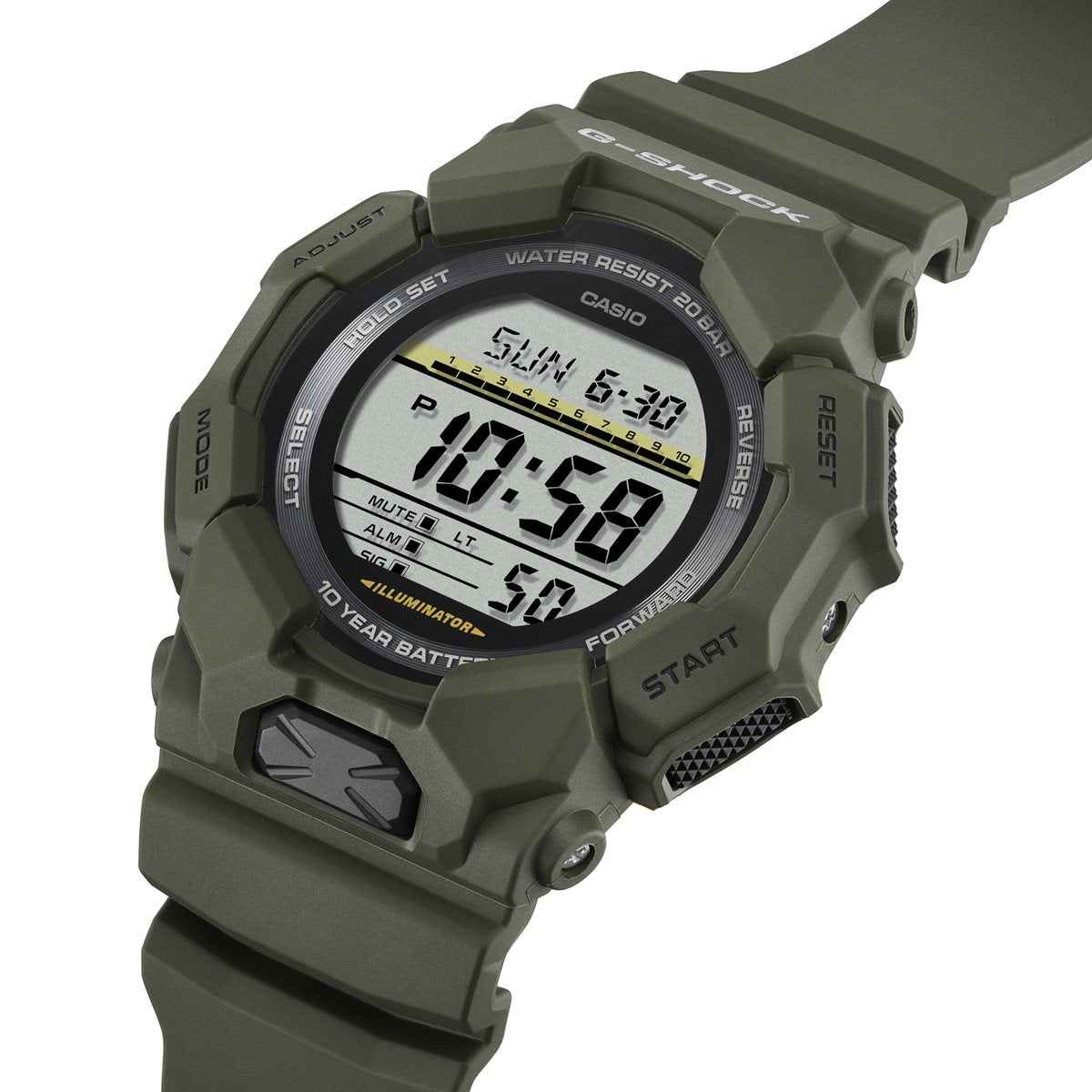 G-SHOCK デジタル カシオ Gショック CASIO 腕時計 メンズ GD-010-3JF カーキ【2024 新作】