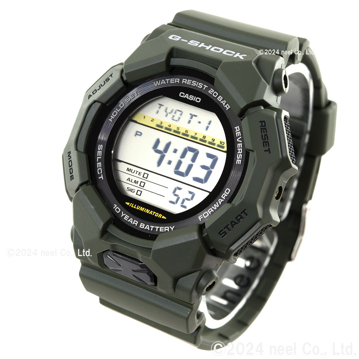 G-SHOCK デジタル カシオ Gショック CASIO 腕時計 メンズ GD-010-3JF カーキ【2024 新作】