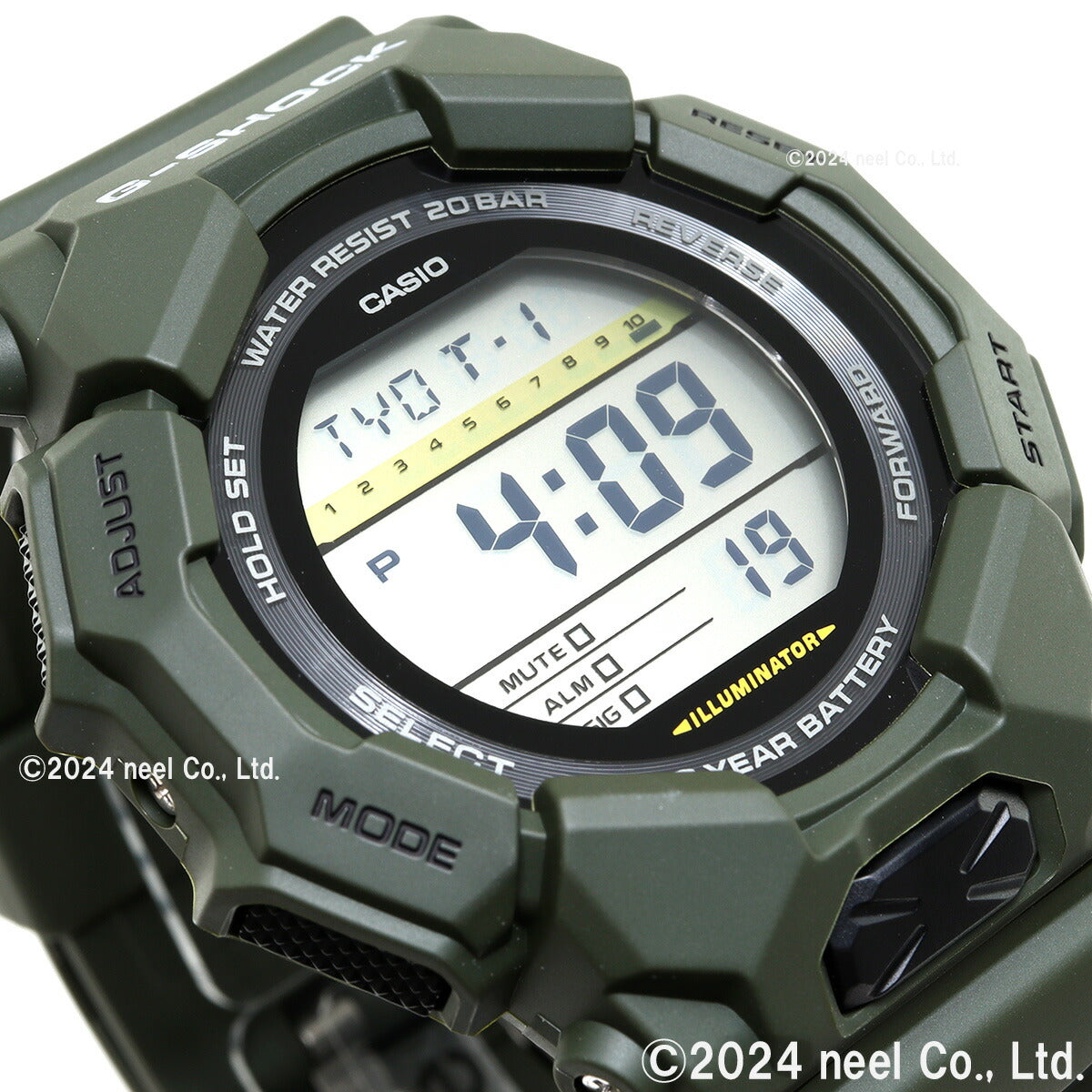 G-SHOCK デジタル カシオ Gショック CASIO 腕時計 メンズ GD-010-3JF カーキ【2024 新作】