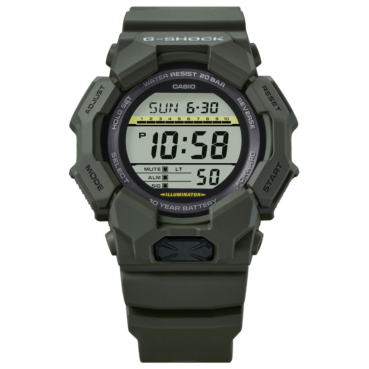 G-SHOCK デジタル カシオ Gショック CASIO 腕時計 メンズ GD-010-3JF カーキ【2024 新作】